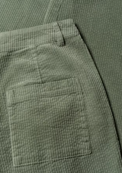 Seasalt Trethornes Tapered Cord Trousers Dusky Green