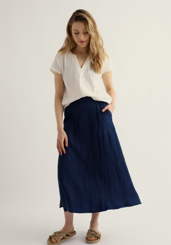 Seasalt Bee Orchid Maxi Skirt Maritime