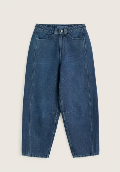 Seasalt Boatyard Barrel Leg Jeans Mid Wash