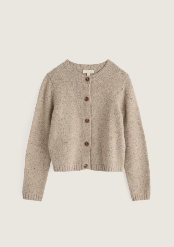 Seasalt Dawson Pick Cardigan Birch. Womens Neat fit with Round neck and Button fastening that's Merino comes from non-mulesed sheep and Hand Wash In Cold Water Material: 70% Merino Wool & 30% Recycled Nylon