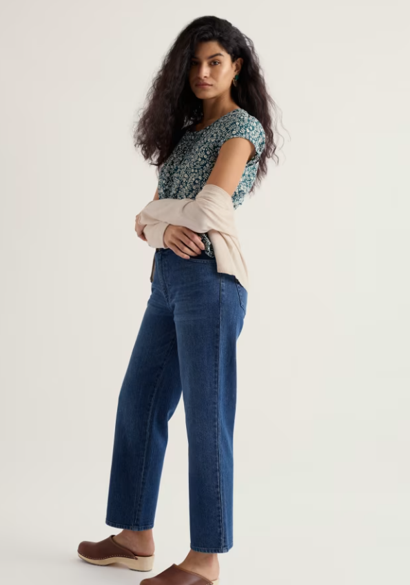 Seasalt Garden Gate Cotton Top Folky Marigolds Dark Wreckage