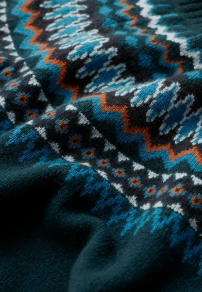Seasalt Gurnard's Head Fair Isle Jumper Windward Raincloud Mix