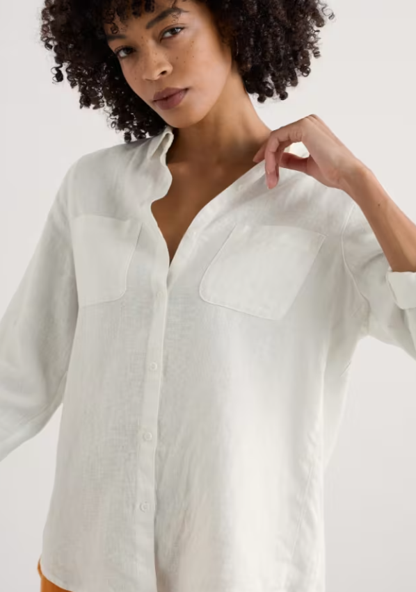 Seasalt Hazel Branch Shirt Chalk