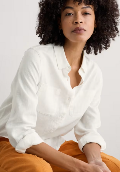 Seasalt Hazel Branch Shirt Chalk