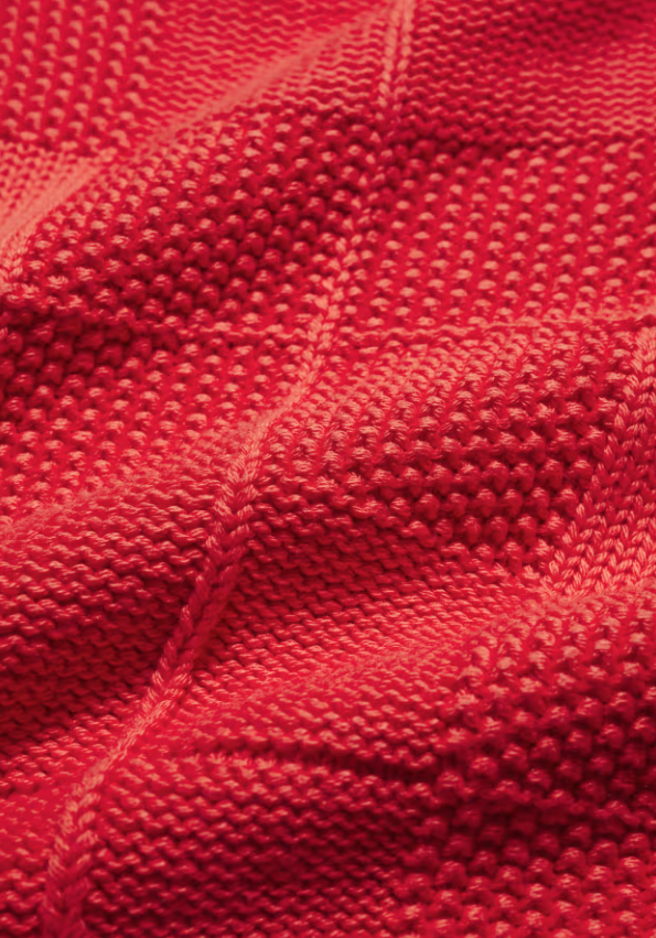 Seasalt Hedge Rock Mixed Stitch Crew Neck Jumper Cayenne
