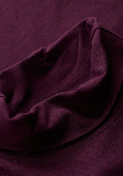 Seasalt Landing Roll Neck Top Dark Hellebore