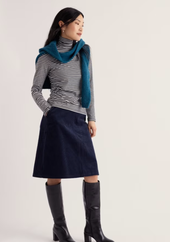 Seasalt Landing Roll Neck Top Pellitras Hessian Maritime