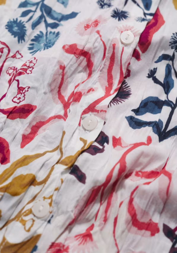 Seasalt Larissa Shirt Inky Botanical Chalk
