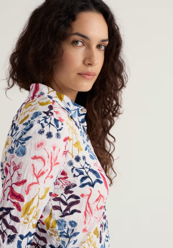 Seasalt Larissa Shirt Inky Botanical Chalk