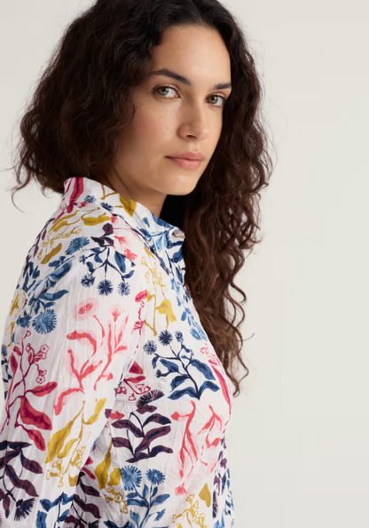 Seasalt Larissa Shirt Inky Botanical Chalk