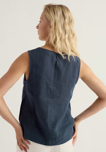 Seasalt Lighthouse Station Linen Vest Maritime