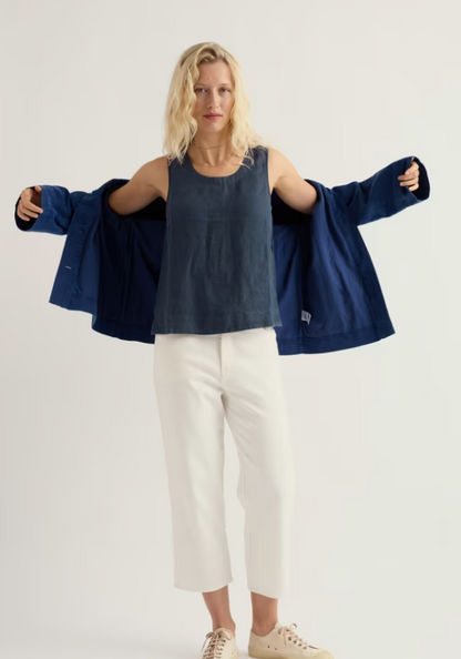 Seasalt Lighthouse Station Linen Vest Maritime