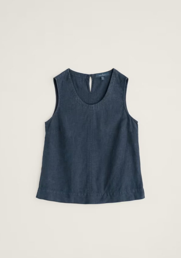 Seasalt Lighthouse Station Linen Vest Maritime
