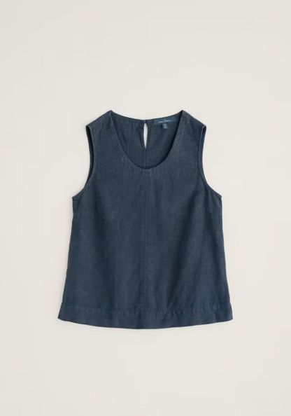Seasalt Lighthouse Station Linen Vest Maritime