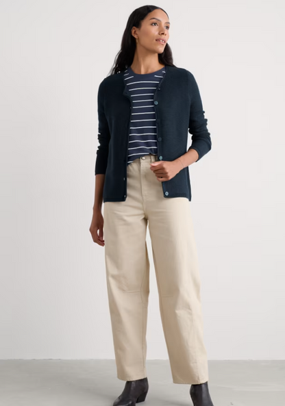 Seasalt Makers Cotton Cardigan Maritime