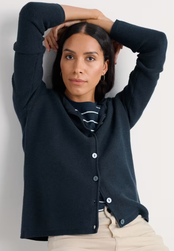 Seasalt Makers Cotton Cardigan Maritime