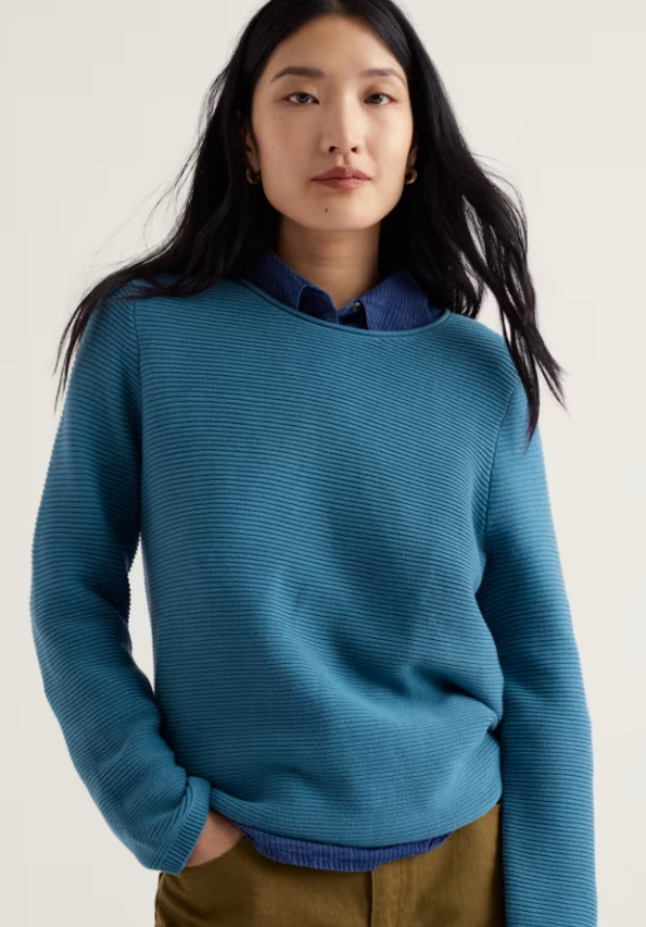 Seasalt Makers Organic Cotton Jumper Cadet