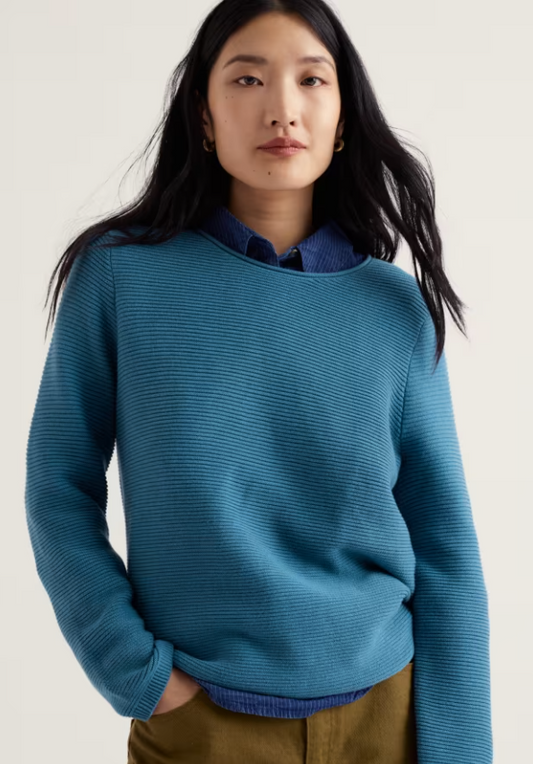 Seasalt Makers Organic Cotton Jumper Cadet