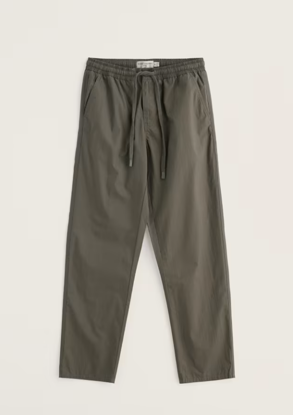 Seasalt Men's Kenython Relaxed Tapered Trousers Light Nori