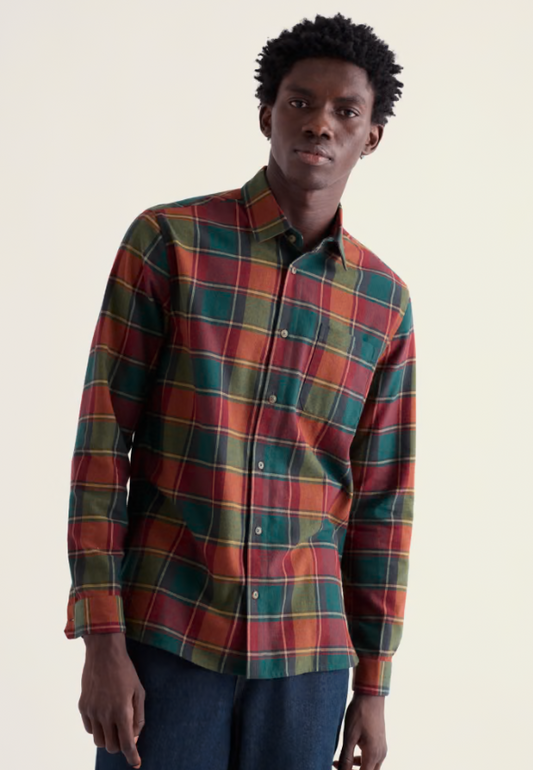 Seasalt Men's Fathomer Checked Shirt Kestava Multi