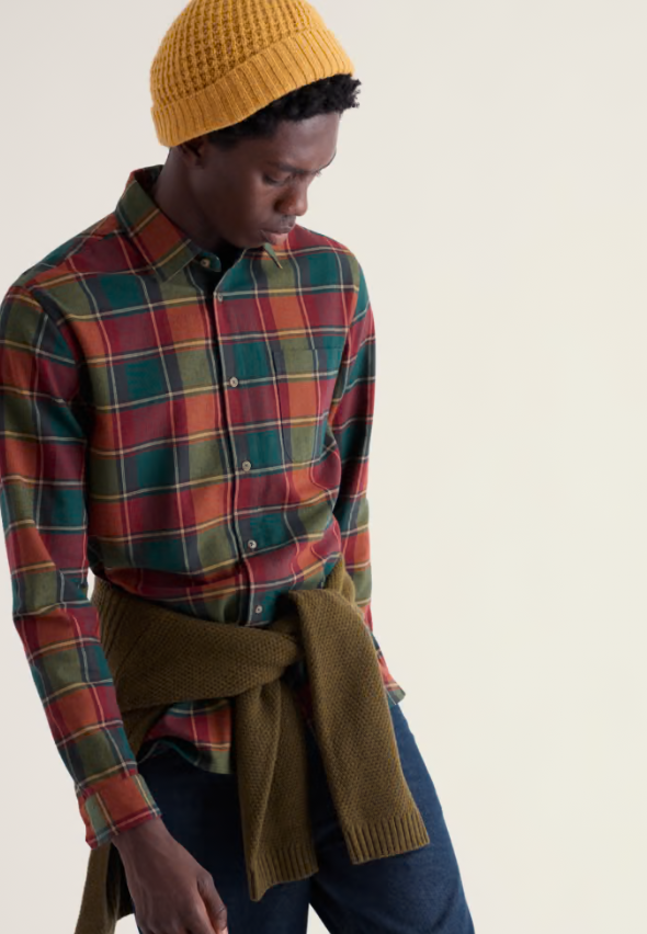 Seasalt Men's Fathomer Checked Shirt Kestava Multi