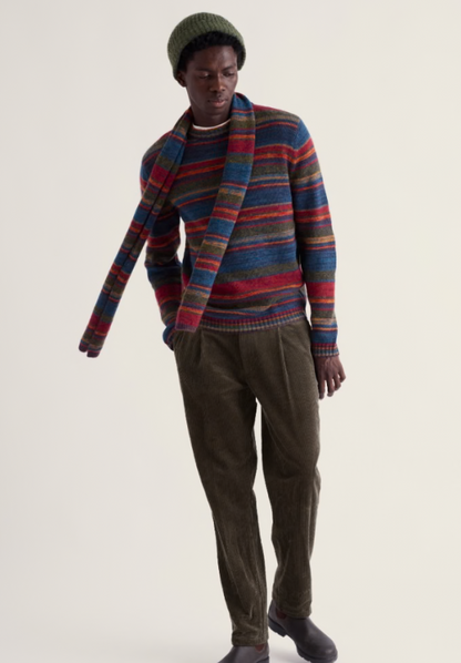 Seasalt Men's Jago Knitted Crew Neck Jumper Ascal Multi