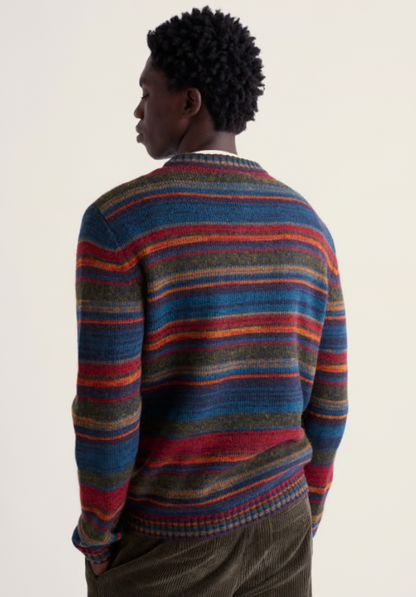 Seasalt Men's Jago Knitted Crew Neck Jumper Ascal Multi