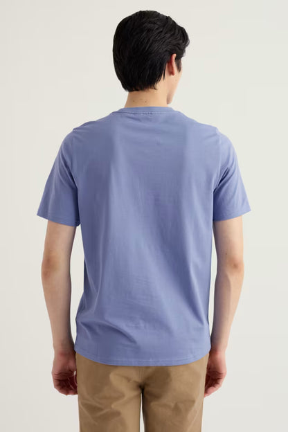 Seasalt Men's Midwatch Organic Cotton T-Shirt Fish Swimming Bluebell