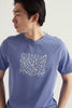 Seasalt Men's Midwatch Organic Cotton T-Shirt Fish Swimming Bluebell