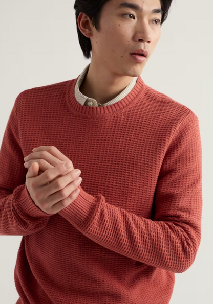 Seasalt Men's Mizzen Organic Cotton Knitted Jumper Dusty Copper Men's light jumper with Easy fit and Crew neck that's Machine Wash 30C Material: 100% Organic Cotton Dusty Copper
