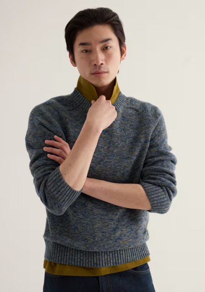 Seasalt Men's Neot Knitted Cotton Jumper Bridging Sea Cave