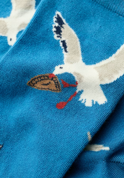 Seasalt Men's Arty Socks Pasty Gull Paddle