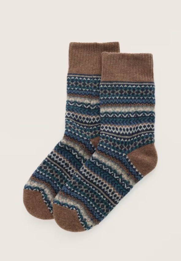 Seasalt Men's Knitted House Socks Longstone Maritime