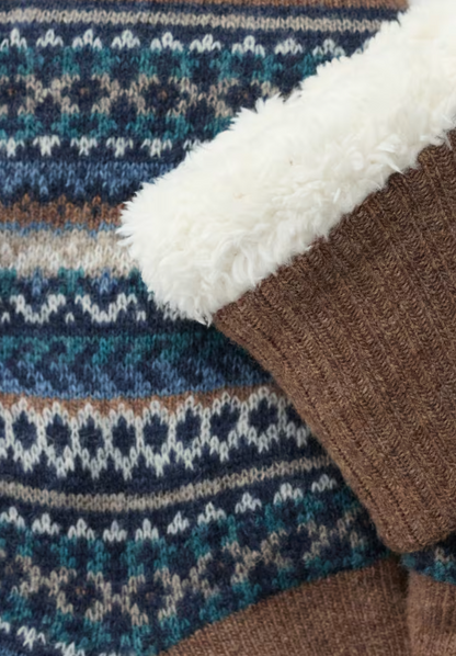 Seasalt Men's Knitted House Socks Longstone Maritime