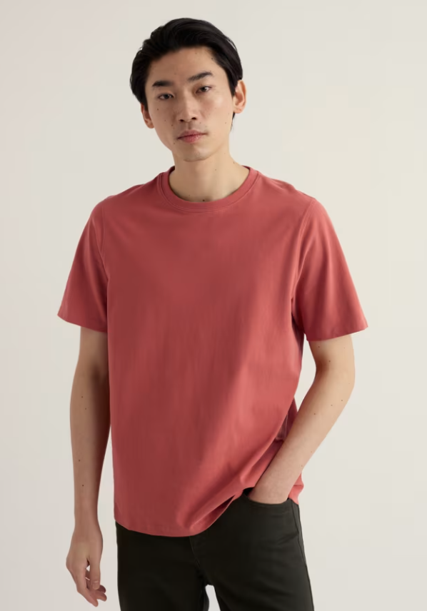 Seasalt Men's Merthen T-Shirt Dusty Copper that's Easy fit with a Crew neck that can be Machine Wash 30C Colour: Dusty Copper Material: 100% Organic Cotton