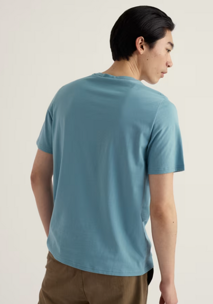 Seasalt Men's Midwatch Organic Cotton T-Shirt Coverack Boats Enamel