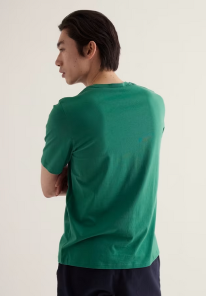 Seasalt Men's Midwatch Organic Cotton T-Shirt Mini Scenes Ruscus Leaf