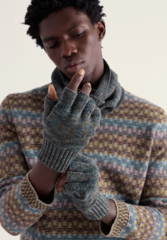 Seasalt Men's Neot Fingerless Gloves Bridging Sea Cave