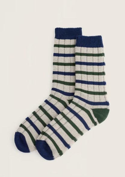 Seasalt Men's Plain Bloomin Good Socks Looe Multi Twist