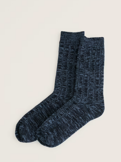 Seasalt Men's Plain Bloomin Good Socks Maritime Twist
