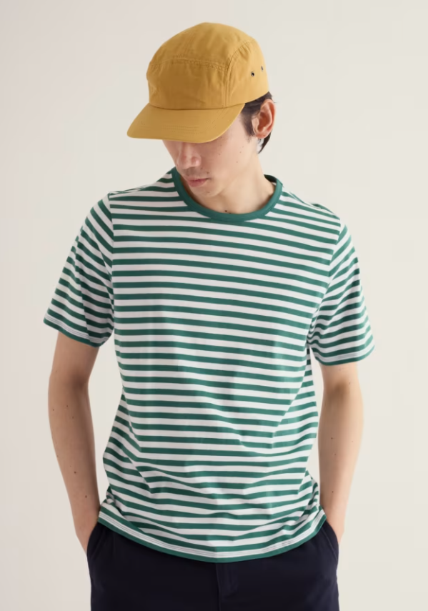 Seasalt Men's Seven Seas Sailor Tee Mini Cornish Ruscus Leaf