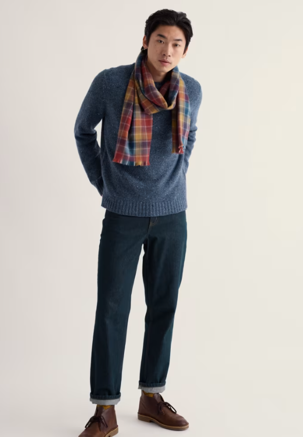 Seasalt Men's Trowan Crew Neck Jumper Squall