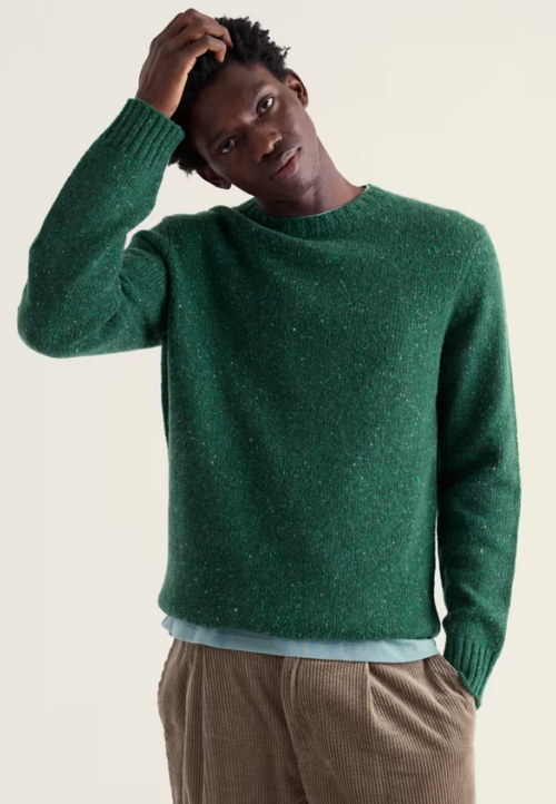 Seasalt Men's Trowan Crew Neck Jumper Thicket