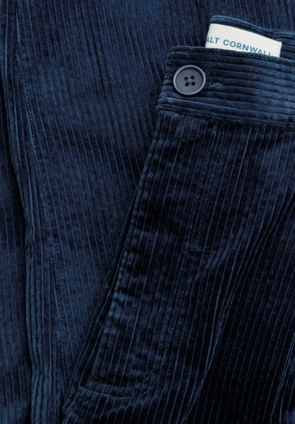 Seasalt Men's Yeoman Relaxed Tapered Cord Trousers Sea Cave. Men's Relaxed fit with Tapered leg and Zip and button fastening including Side & Back pocket Machine Wash 30C. Material: 100% Organic Cotton
