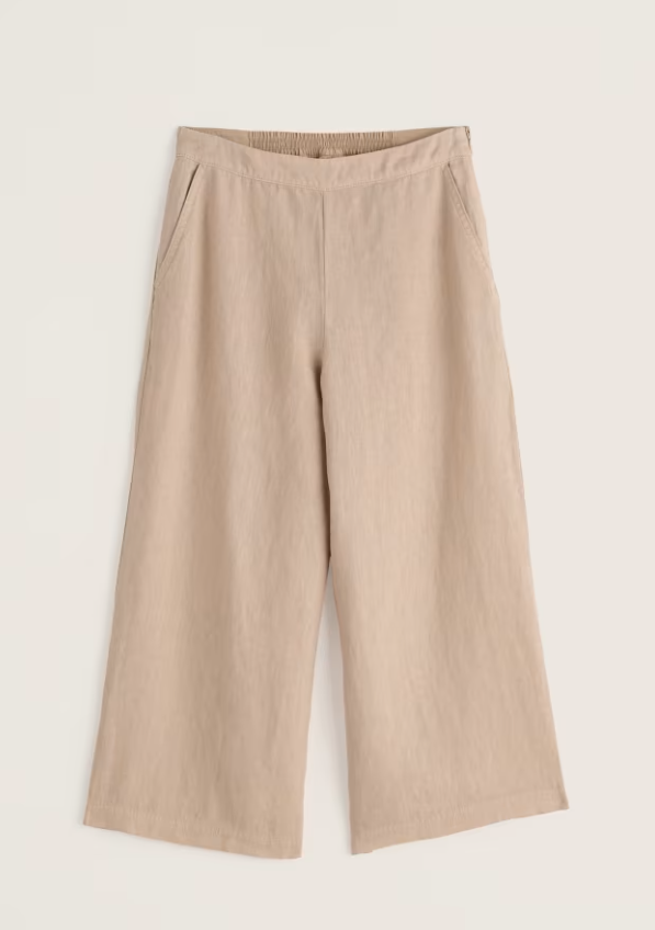 Seasalt Merrivale Linen Culottes Whelk