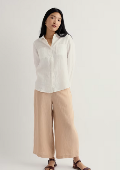 Seasalt Merrivale Linen Culottes Whelk