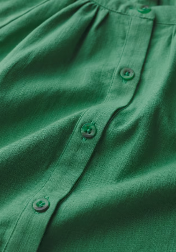 Seasalt Moor Grass A-Line Shirt Spring Green