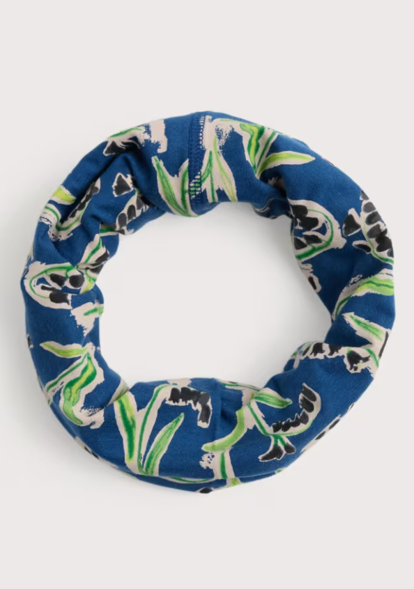 Seasalt Organic Cotton Handyband Painty Bluebell Dark Voyage