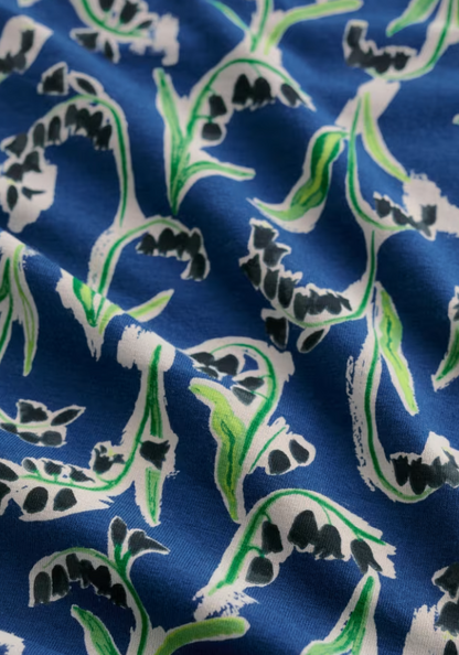 Seasalt Organic Cotton Handyband Painty Bluebell Dark Voyage