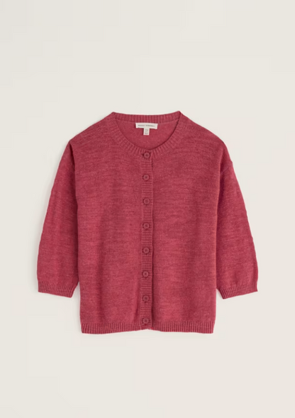 Seasalt Pentire Steps Linen & Organic Cotton Cardigan Echinacea